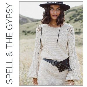 Spell & The Gypsy Mystic 80s Black Belt NWT